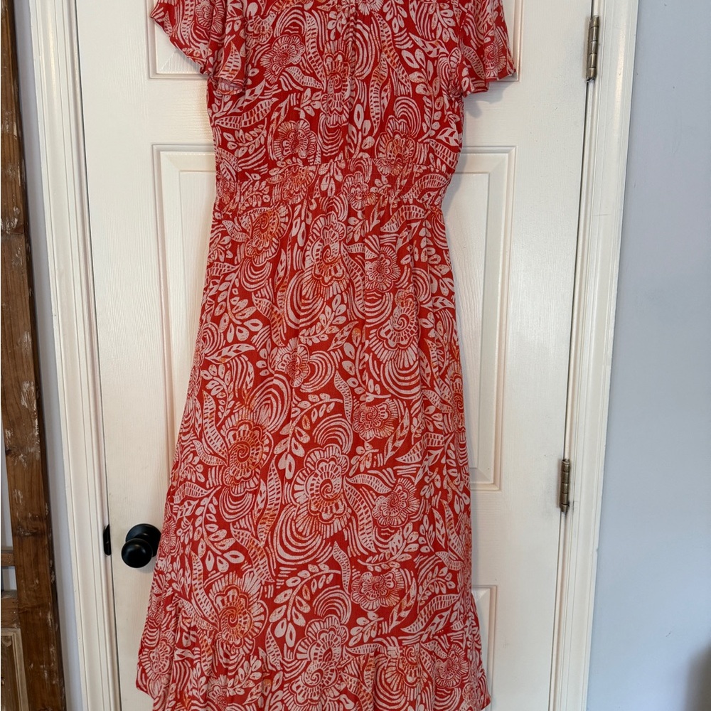 Knox Rose Red and White Floral Maxi Dress - Picture 2 of 3